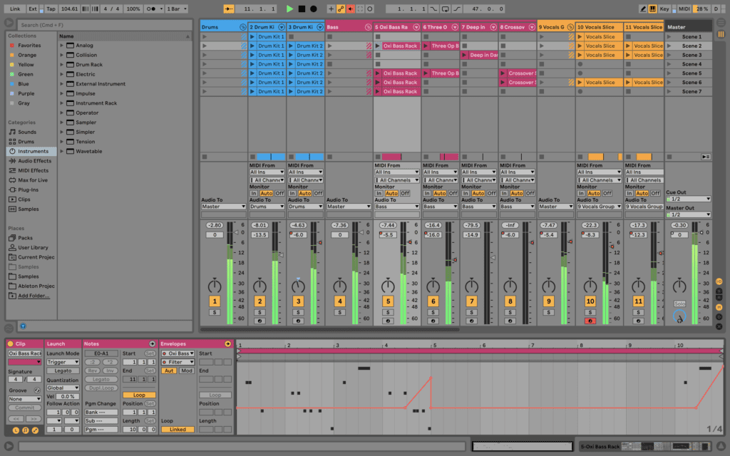 Ableton 라이브 음악 프로덕션