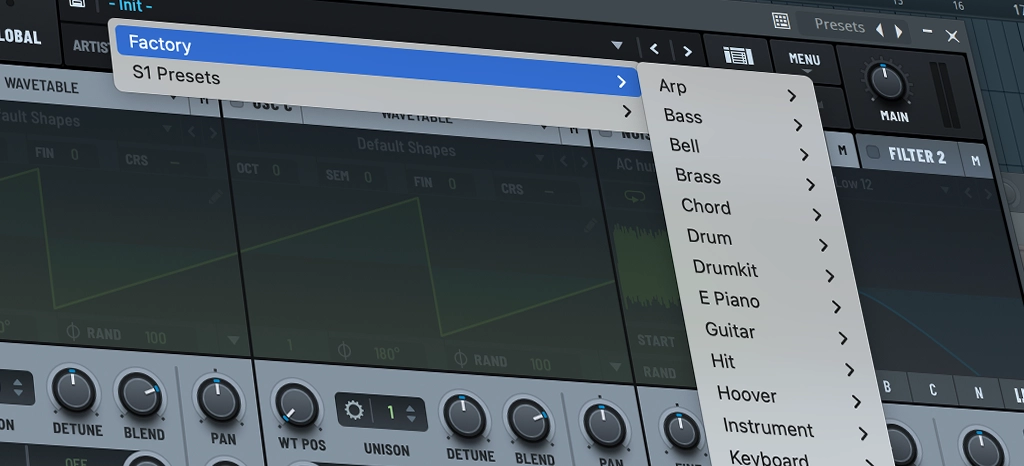 serum vst, serum factory presets